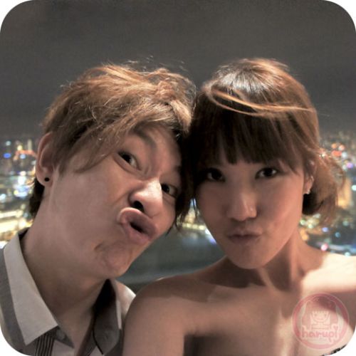 Marina Bay Sands - Yasu & Haruka at Sky Park 4