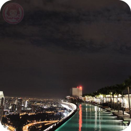 Marina Bay Sands - night sky park, sky pool