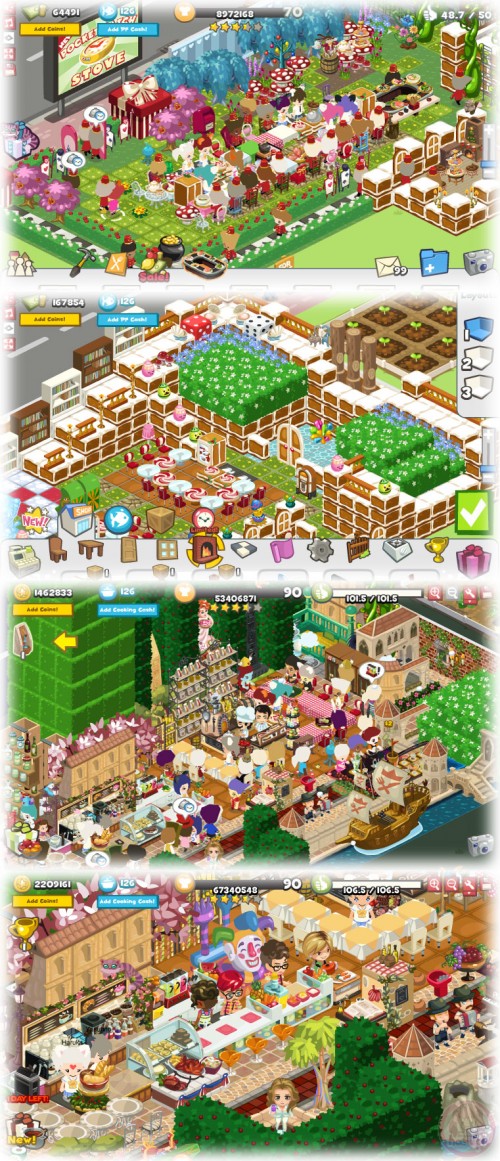 Restaurant City in different theme