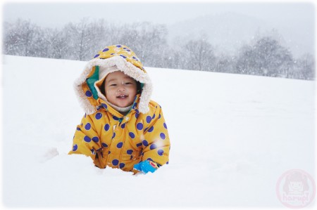 Smile in the snow