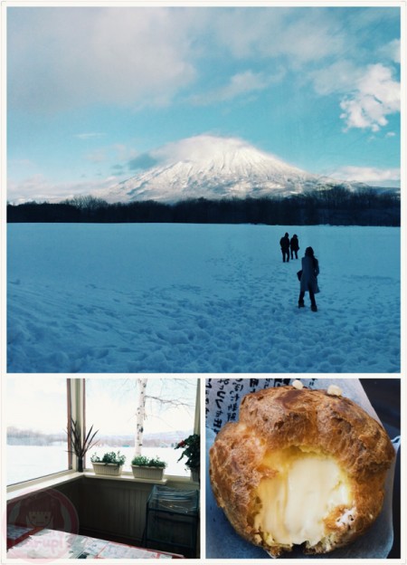 Cream puff at Milk Kobo　ミルク工房でシュークリーム