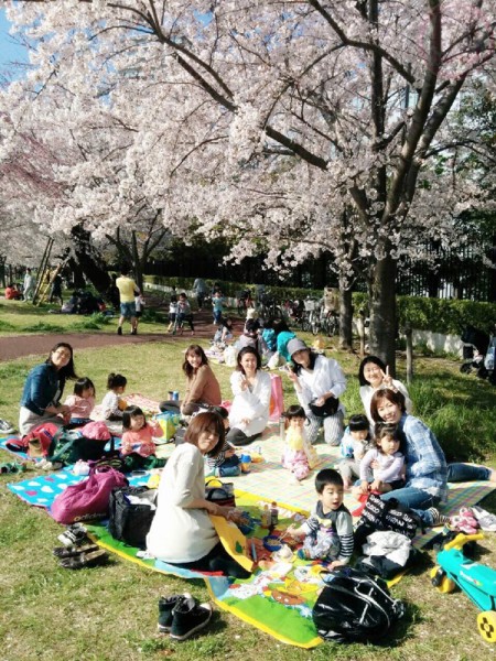 The hanami gathering!