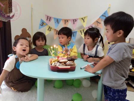 The birthday animal doughnuts 