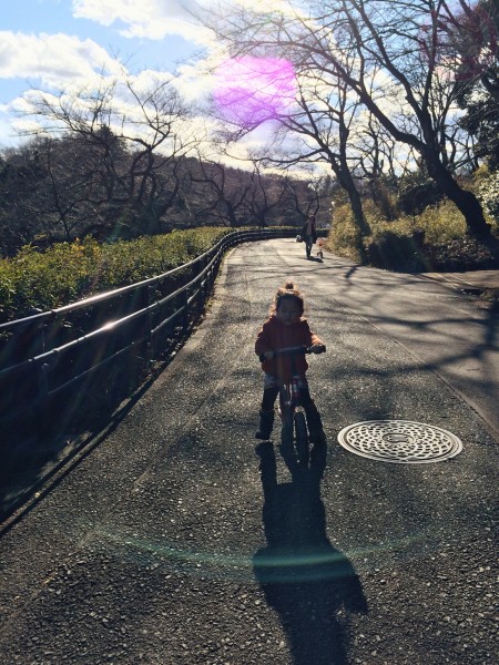 Strolling Mitsuike Park on Strider.