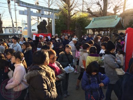 Crowd! For Setsubun festival 