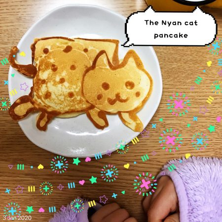 The Nyan cat pancake